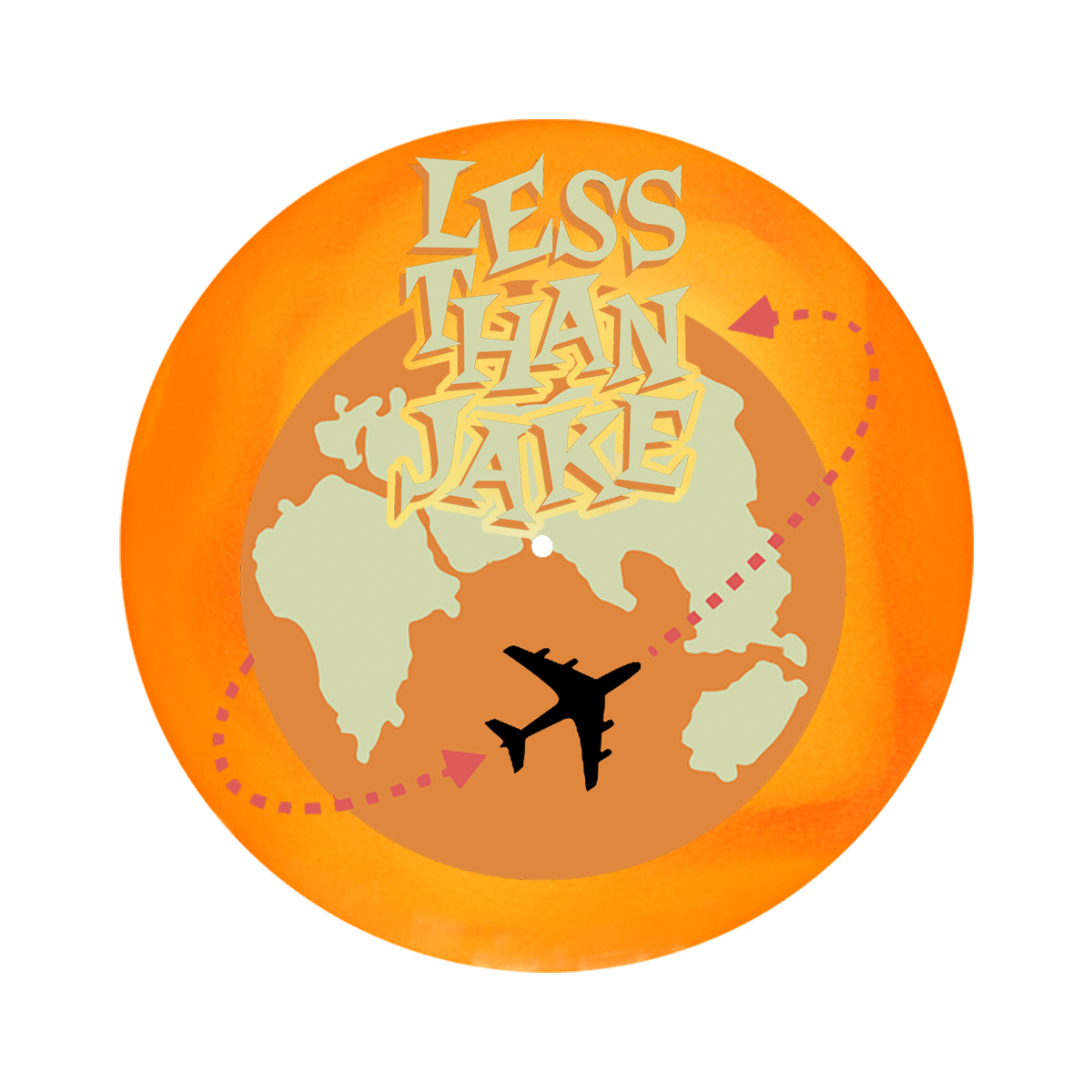 Less Than Jake (Borders & Boundaries 25th Anniversary) 2xYellow & Orange Swirl Vinyl