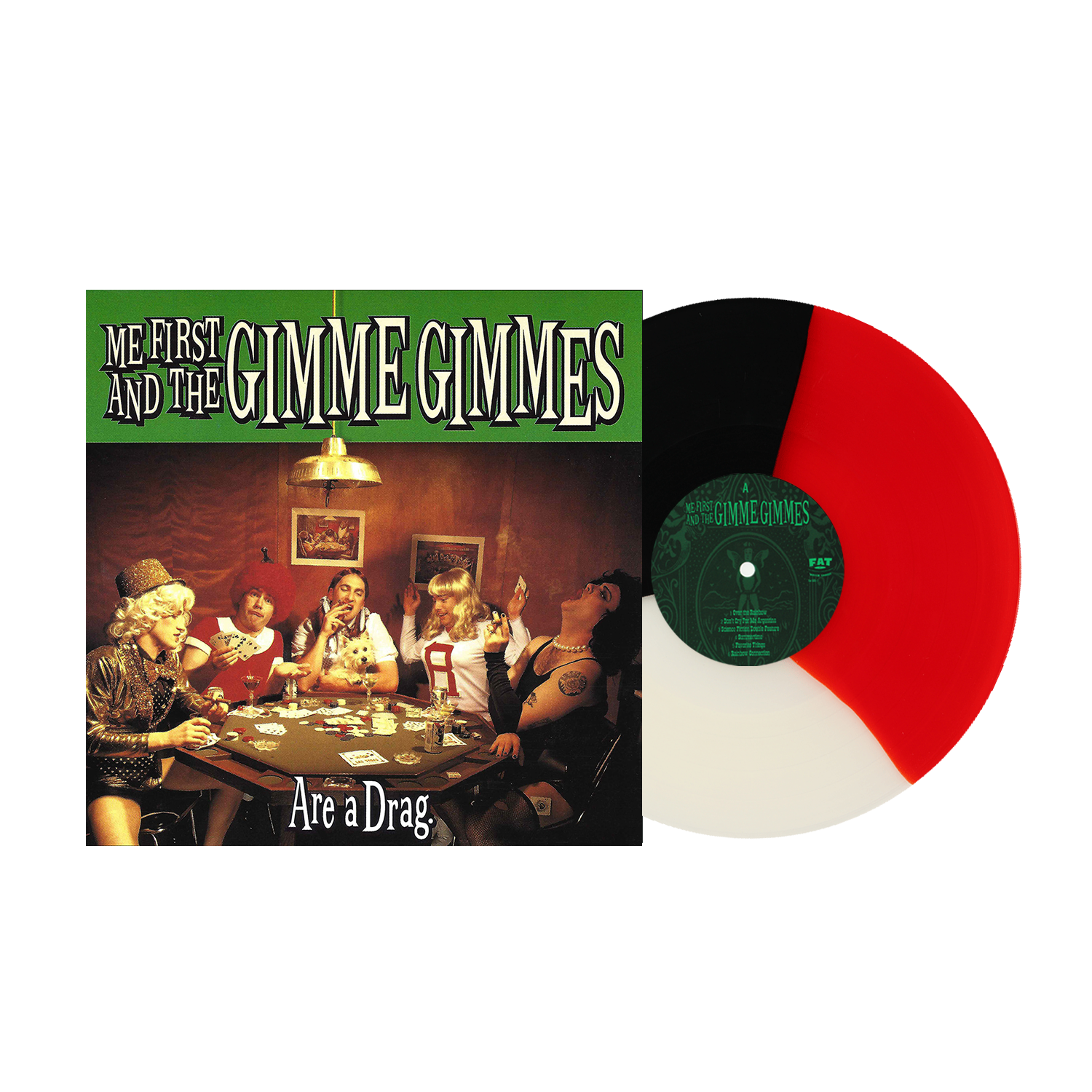 The First and the Gimme Gimmes レコードセット Me First and the Gimme Gimmes (Are A Drag) Black, White, and Red