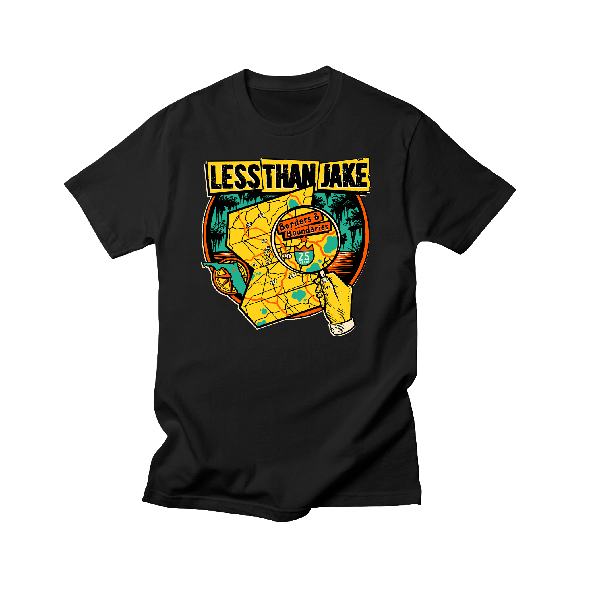 Less Than Jake (Borders & Boundaries Anniversary) T-Shirt – Fat