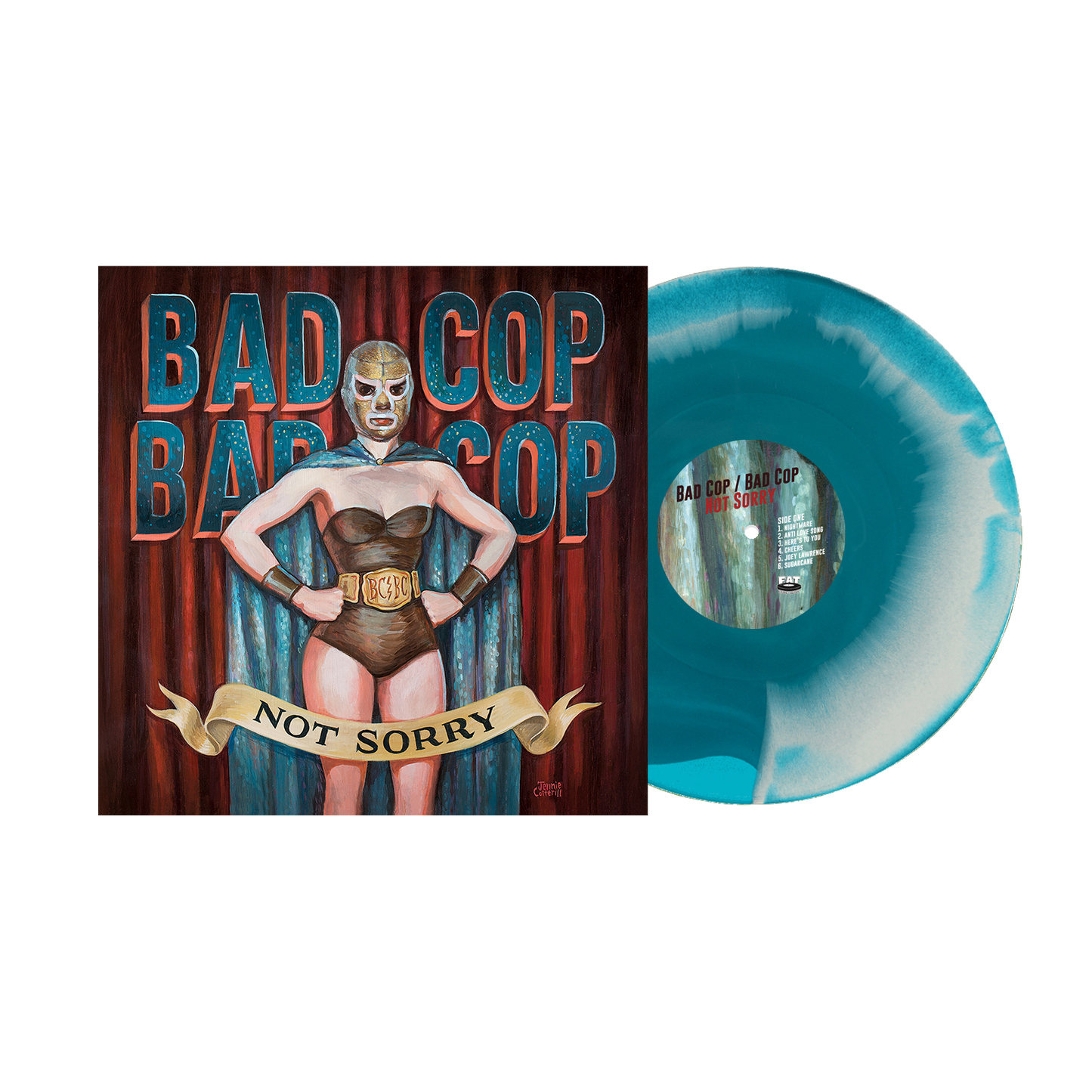 Bad Cop Bad Cop (Not Sorry) Blue & Bone Swirl Vinyl