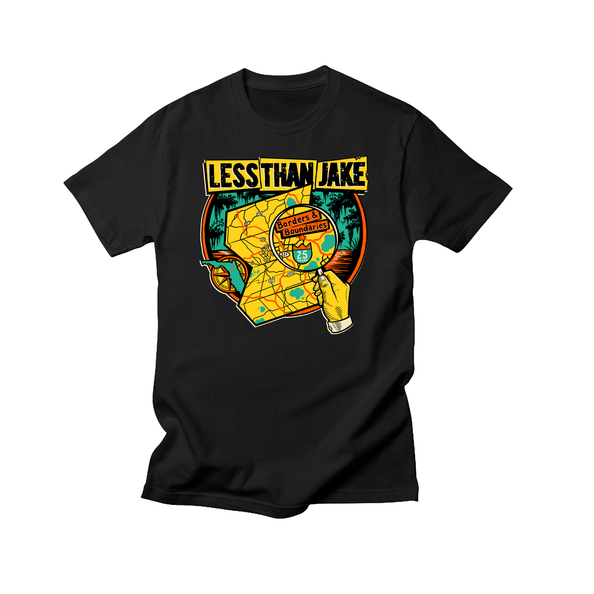 Less Than Jake (Borders & Boundaries Anniversary) T-Shirt – Fat