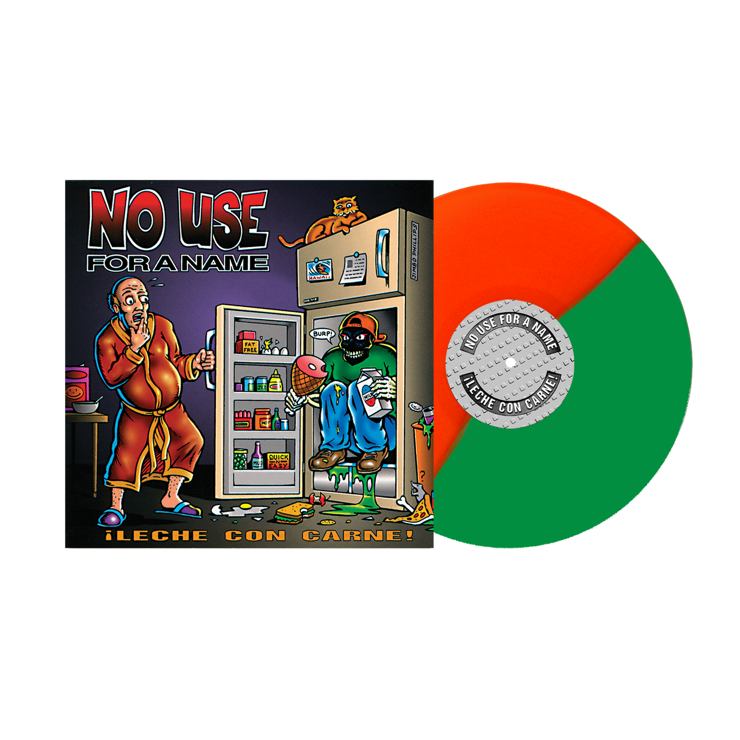 No Use For A Name (¡Leche Con Carne!) Orange/Green Split Vinyl